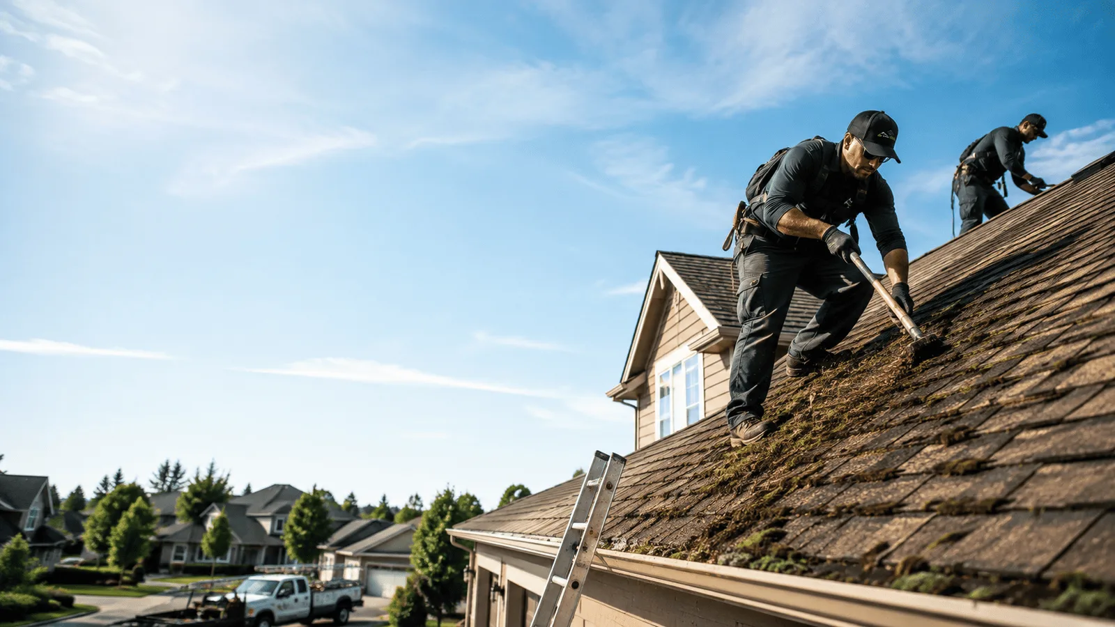 Roof Moss Removal in Newton Lower Falls, MA near me